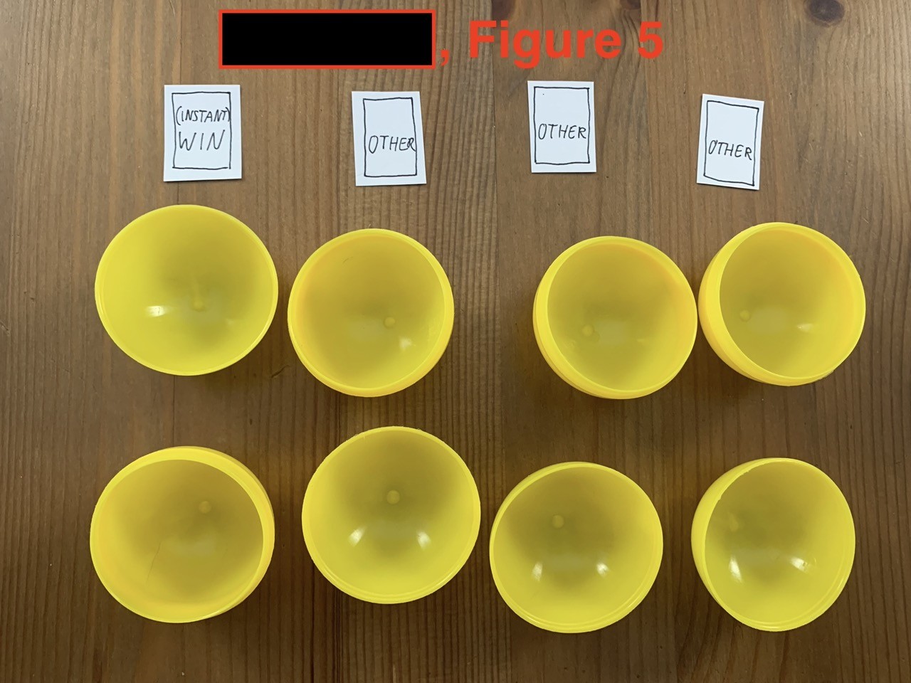 Figure 5 - Les découpes et les boules de tirage